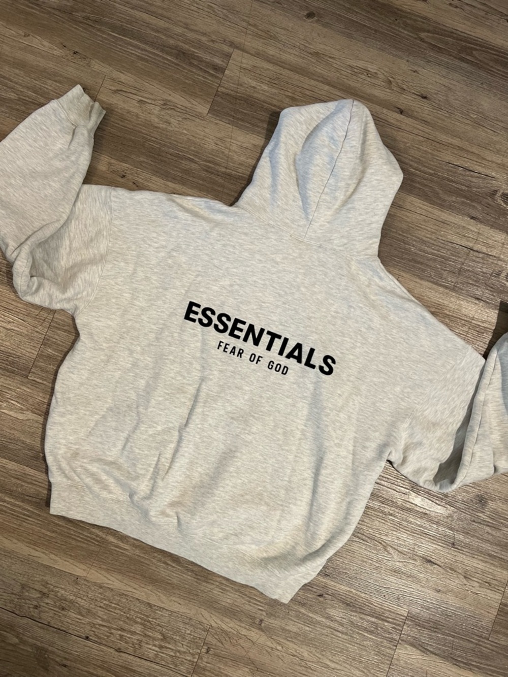 Fear of God Essentials Hoodie Color Light Oatmeal Size Large Brand New